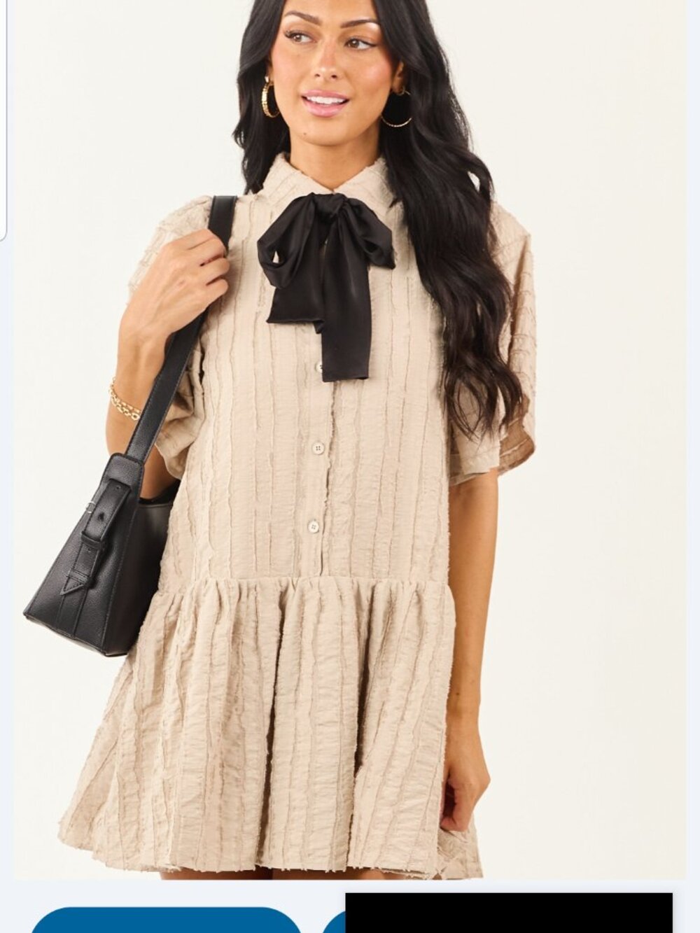 Boutique dress with bow